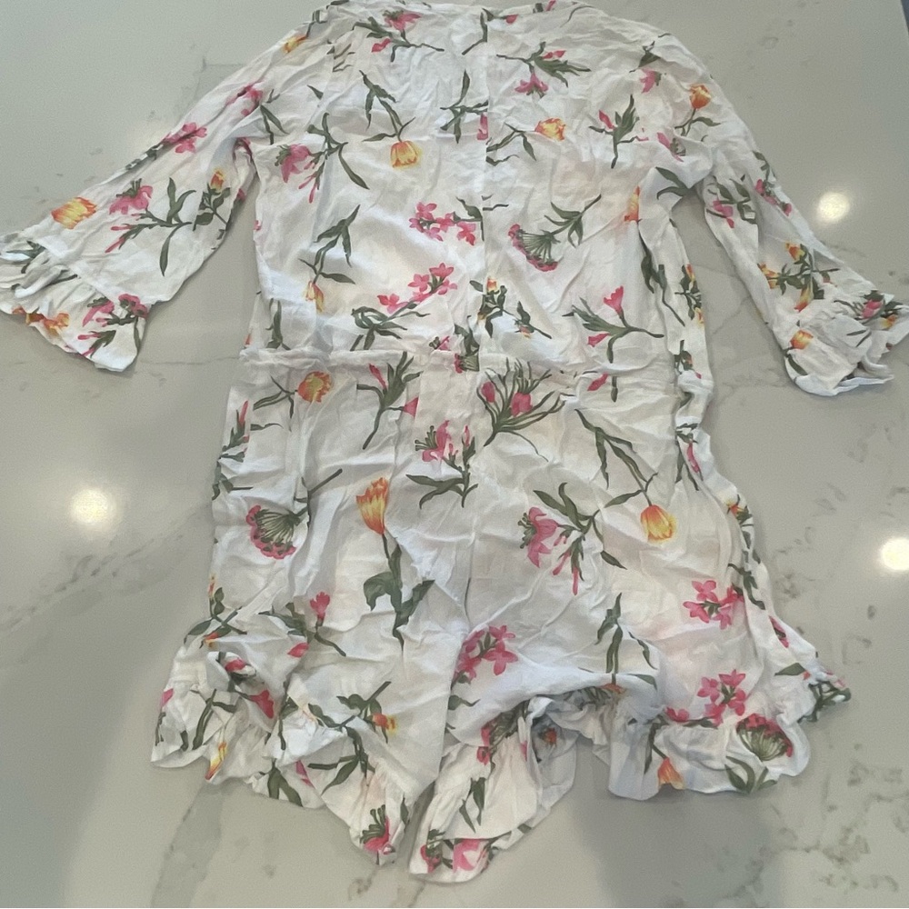 Worn ONCE! Piyama Floral Romper w Elastic Waistband - Picture 9 of 11